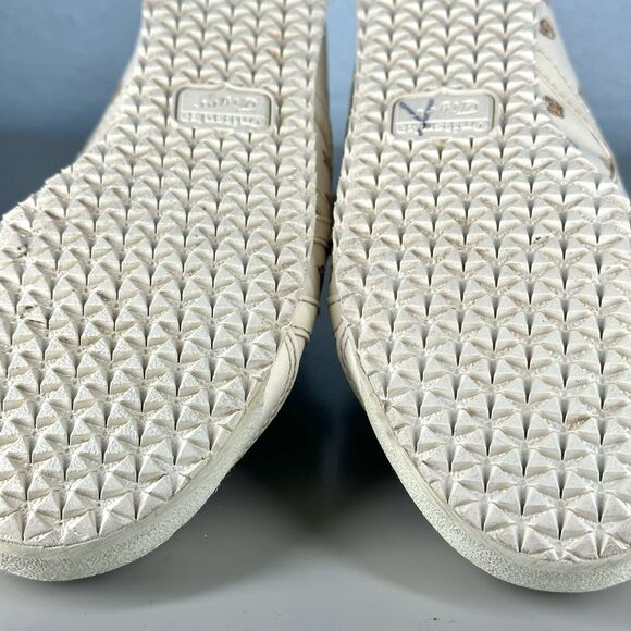 Onitsuka Tiger Shoes Kids Size 2 Mexico 66 Cream Tiger Print Fashion Sneakers - Picture 14 of 16